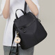 Ehangy bag women's backpack 2025 new commuter travel canvas large capacity schoolbag Valentine's Day gift for girlfriend black (gift box packaging/written greeting card)