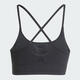 Adidas women's ALL ME RIB LS low-intensity yoga Pilates sports fitness bra ALL ME soft skin feel JL5541 M