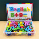 Beizu English Letters Magnetic Sticker Digital Refrigerator Sticker pour les élèves Enfants Toys Kindergarten Early Education Teaching Aid
