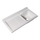 
JOMOO 2025 new balcony quartz stone washing basin drum washing machine cabinet integrated basin laundry sink with washboard 13565 left basin