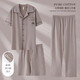 Catman (MiiOW) men's pajamas 2025 new three-piece set pure cotton short-sleeved trousers for summer thin styles, can be worn outside with larger size home clothes LMSJ9274 2XL Recommended 150-175Jin [Jin equals 0.5 kg]
