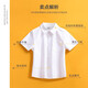 Children's short-sleeved white shirt spring and summer boys and girls no-iron performance primary and secondary school uniforms white shirt tops white 160