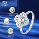 Chinese jewelry PT950 four-leaf clover platinum ring for women platinum all-match live ring jewelry for girlfriend and wife on Valentine's Day. Four-leaf clover ring gold weight about 3.6g