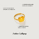Amber Lollipop beeswax ring women's yellow amber ring open index finger ring anniversary birthday gift for girlfriend and wife