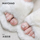 美潮（Maychao）新品冰晶果冻猫眼胶指甲油胶显白冰透玻璃珠细腻高密度爆闪美甲 K829樱粉鎏金