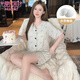 Modal pajamas for women in summer new style modal cotton with chest pad short sleeve shorts simple sweet home clothing set for outside Y838 M