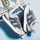 Specht 2025 Sommer Neue extra große Größe Mesh Schuhe 45 Freizeitsportschuhe 46 Forrest Gump Schuhe 47 Plusgröße Fette Herrenschuhe 48 H9903 Weiß und Blau 41