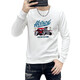 Valentino Orlandi (Valentino Orlandi) Ropa cómoda nueva primavera redonda y otoño 2024 Nuevo diamante hot diamante sudadera para hombres para hombres casuales top t6218 white fleece m