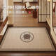 YUSEN illustrated Song Dynastie esthétique esthétique Chinois Mat de sol de style chinois Entrée Mat de porte Porte de porte Mat de porte Home Utiliser sans lavage et tapis de pied antidérapant Sandalwood-2210 Nombre de 1 pièces 100 * 100cm