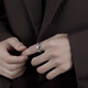 First encounter boys' ring men's titanium steel ring trendy men's index finger ring punk style 2025 niche ins boys gift size 9