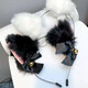 Cute plush cat ears headband cosplay anime cat girl headband fox ears bell performance headdress plush cat ears white