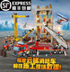 LEGO China Building Block City Police Firefighting Series Beneficio para niños Montaje inteligente Coche de juguete Equipo de rescate contra incendios 11304 1000 partículas SF Express
