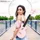 
enya NovaU 23-inch carbon fiber ukulele beginners for women, boys and children small guitar ukulele 23-inch space black original soundtrack