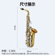 雅马哈（YAMAHA）萨克斯YAS26 S1 280中音降E调YTS26次中音降B调专业考级成人入门 YAS-26中音降E【无#F键】