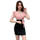 Pierre Cardin Club nocturno Ropa de trabajo Sexy Dress KTV Massage Foot Bathicutan Work Falda de la cadera 3882 Negro L Sugerir 105-115Jin [Jin es igual a 0.5 kg]