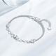 Chao Acer Love Platinum Bracelet for Women PT950 Hand Jewelry Stacked as a Birthday Gift for Girlfriend, Priced at 360 Yuan, 3.55g, Chain Length Approximately 16cm + Tail Chain