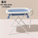 Pet bath tub for household folding cats and dogs indoor and outdoor bend-free bathing for small and medium-sized pets portable blue and white bend-free bath for small and medium-sized pets