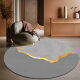 Mat de cuero redondo Mat de piso Scrubbable y lavable PVC impermeable y a prueba de aceite Estudio de silla de computadora de estudio Wasabi American PU Round 1047 No. 60 cm de diámetro Ronda