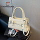 Tangku exquisite niche bowling bow new fashionable versatile shell high-quality handheld crossbody bag high-value pink