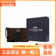 蔻驰（COACH）蔻驰 Corner Zip 16 老花 帆布配皮 手拿腕包将包零钱包 小号 女 基础装(包+防尘袋)