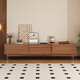 Oppein TV Cabinet Living Room 2025 New Floor Storage Storage Cabinet Integrated Medium Style Furniture Small Apartment TV Cabinet Red Cherry 80-40-1278 Five Dock Side Cabinet