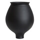 Neue chinesische einfache Keramik matte schwarze Keramikglas Vase-Sensing Wohnzimmerzubehör Licht Luxusblumenarrangement mittelalterliche Ornamente 9273-3