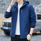Woodpecker (Tucano) 2025 NUEVA Jacket de la capucha para hombres de la chaqueta informal al aire libre para hombres de la capucha para hombres 6628 [gris oscuro] 2xl [140-155jin [Jin es igual a 0.5 kg]]]