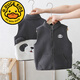 G.DuckKids Boys Vest Fleece 2024 automne Nouvel enfant pour la glissière de bande dessinée pour enfants