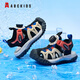 
ABC KIDS Children's Sandals Boys Outdoor Summer Sandals Girls Breathable Beach Shoes 3523Q Orange Red Dark Blue 28