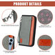 New portable waterproof travel document bag anti-theft brushing RFID passport clip large capacity long passport bag orange