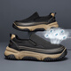 Zapatos para hombres de carpintero Summer 2025 Nuevos productos de ropa de trabajo transpirable zapatos para hombres Trabajo de protección laborista Zapatos de hombres de un pie Men Khaki 42