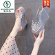 Girl de carpintería de pájaros carpinteros sandalias de tacón súper 11 plataforma impermeable