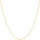 Saturday Blessing Yellow 18K Gold Necklace Women's Colorful Gold O-shaped Bead Chain Plain Chain Birthday Gift C0521133 40+5cm