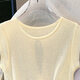 
Cypress House round neck sweater 2025 summer new women's fashion hollow short sleeve gentle sweet top