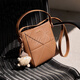 ANYSMIC luxury high-end brand bag women's bag spring and summer bucket bag crossbody bag genuine leather birthday gift for girlfriend Cocoa brown length 18CM*thickness 9CM*high 20.5CM
