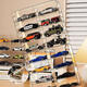 Fiber leaf Hot Wheels storage box alloy car model TOMICA1 64 children's toys Tomica transparent display stand 1 64 stackable transparent display box (8 grids)