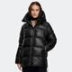 Canadá Cypress Cypress Women's Short Down Jacket Parker Big Goose Down Classic Updicalade 2239L 61 Negro Se recomienda elegir un tamaño más pequeño, este modelo es más grande en tamaño XS