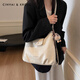 Cinvai/Krose official website bag women's bag 2025 new shoulder bag crossbody bag tote bag commuting to give girlfriend high-end gift White beige [small c/k women's bag Chinese Valentine's Day gift]