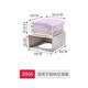 Cajón de almacenamiento de la caja de almacenamiento de Yonghuan Organizador de ropa de ropa de almacenamiento de armario transparente Caja de almacenamiento de ropa para el hogar F3523 Longitud 47x ancho 35x 23 espesado