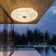 Hochwertiger Kupfer Ultra-dünner Decken Deckenleichte Villa Eingangstür Deckenleuchte einfacher Gang Terrasse Balkon Lampe wasserdichte Innenhof X3895-400/Runde Form