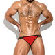Sexy Double Thong Hip Men's Hip Expuesta Silk Rear Winsta baja T-Tousers Gay Gay Standy Style M Code 90-115Jin [Jin equivale a 0.5 kg] Y61 Doble tanga M90-115Jin [Jin equivale a 0.5 kg]