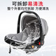 
Beimanle newborn baby basket-style child safety seat for car baby portable cradle car car carrying basket gray