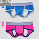 Modale Unterwäsche Herren -Mesh atmungsaktiv sexy Tanga -Jungen niedrige Taille leere Doppel -Tanga -Unterwäsche, ohne die Hosen und Shorts Trend Kaffee zu abzunehmen l
