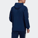 阿迪达斯 （adidas）Tiro 21 侧边三条纹拼色Logo印花足球运动连帽外套夹克 男款 深蓝 深蓝色 S