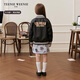 Teenie Weenie Kids 25 new style autumn boys and girls fashion baseball collar jacket black 140cm