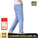 ZKHE Luxury Cool Jeans Summer Summer Pantalones delgados para hombres Tiansi Light Blue Straight 2025 Nuevos pantalones casuales Azul 9767 28