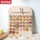 Qilicai ins style children's magnétique temps calendrier mois calendrier cognitive toys pendentif ornaments numérique wooden playhouse toys image principal beech wood style-calendar