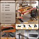 Mu Yisheng 3cm high-end solid wood electric lift table computer desk desktop gaming table office desk liftable workbench hidden plug strip - dual motor 3cm solid wood walnut color 120*70 free delivery