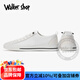 Walker Shop帆布鞋男夏季镂空小白鞋男潮流百搭休闲透气网面板鞋男士网鞋子男 白色 41