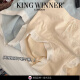 King Winner King Winner Modal Altewer Modal de cintura alta para mujeres Simple 2025 NUEVA GIRL CANDADOR EL CAMBIO Y COMPLETO DE COLOR SIDA CORTAL ALTERENTE ALTA y RACA 4-9930-Matcha Green + Haze Blue + Dark Skin Powder (3 3 piezas M (85-110Jin [Jin equivale a 0.5 kg])